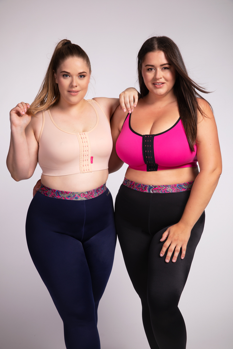 Lipödem Patientinnen mit Kompressionleggings ACTIVE leggings geeignet zum Sport