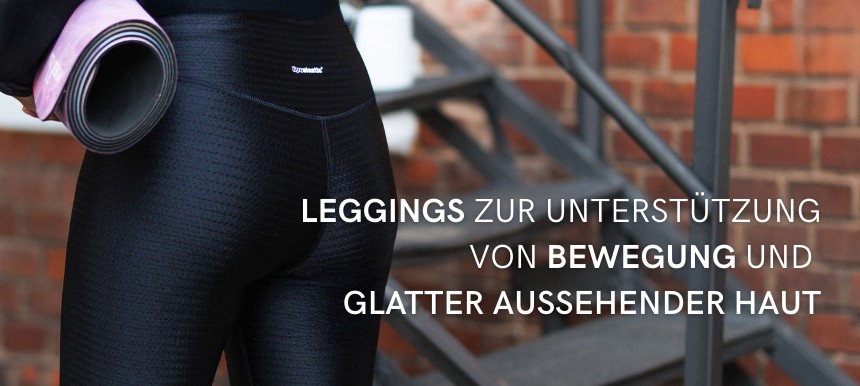 Leggings zur Unterstützung von Bewegung und glatter aussehender Haut